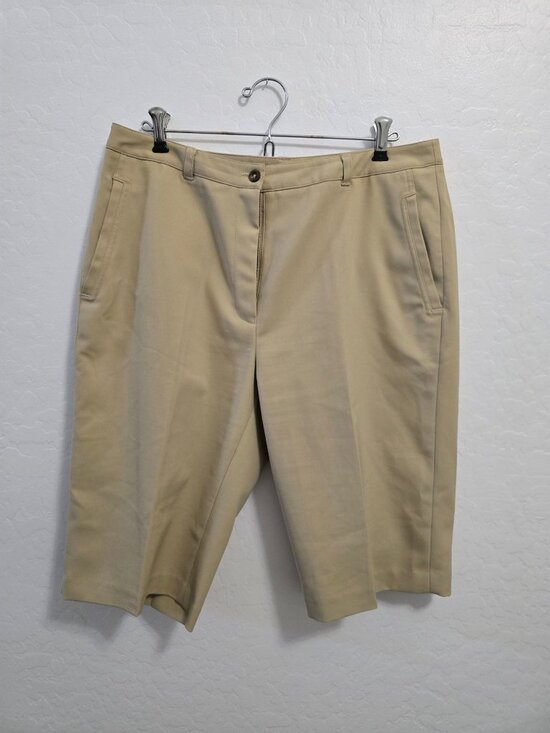 EP Pro Pants - EP Pro Womens Khaki Golf Pickleball Bermuda Shorts Size 10 Polyester